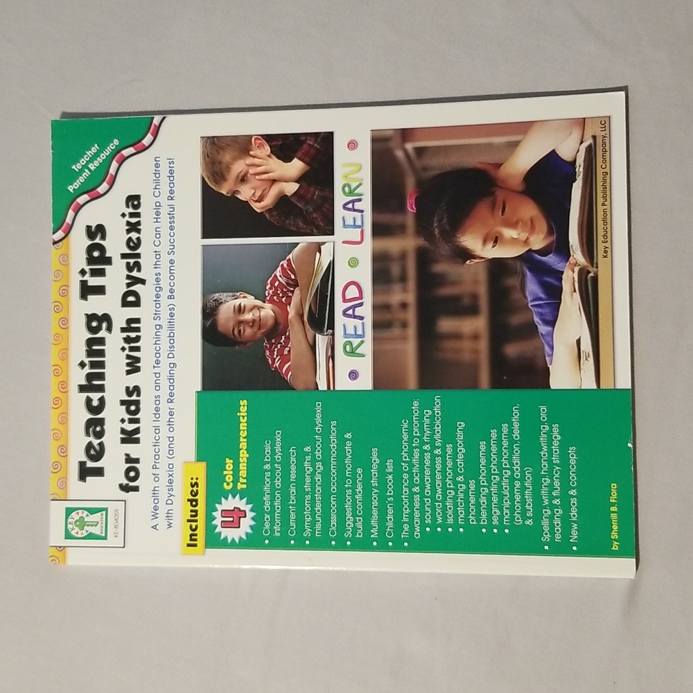 Teaching Tips for Kids with Dyslexia Workbook